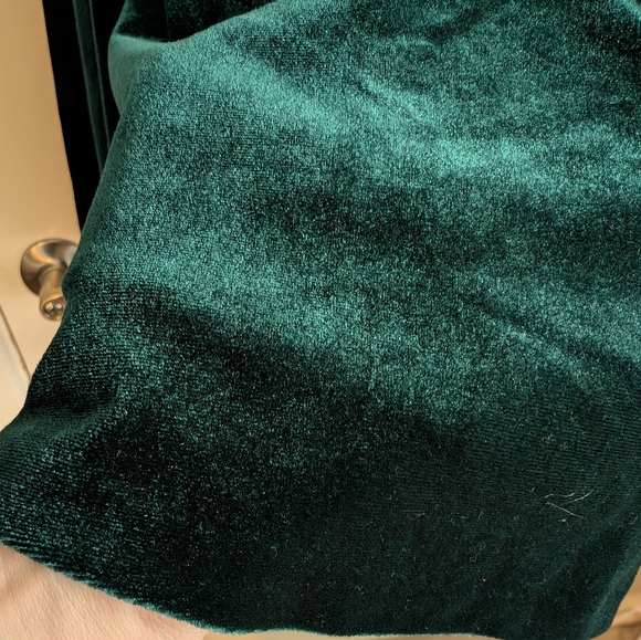 Holiday Dress Green Velvet Babydoll 2 Antonio Melanie - Picture 6 of 11